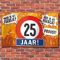 Gevel vlag - 25 jaar