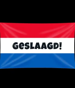 Gevel vlag - Geslaagd rwb 90x150cm
