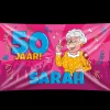 Gevel vlag - sarah cartoon