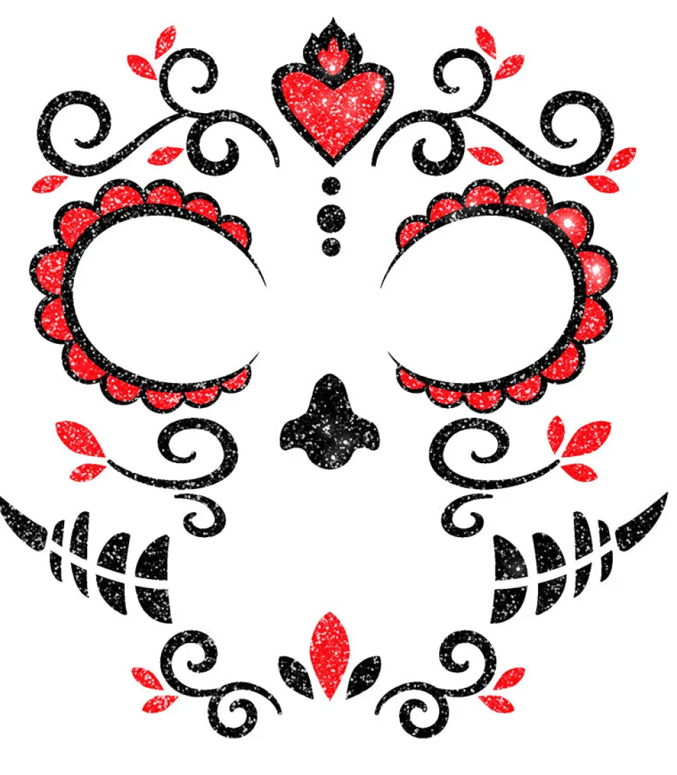 Gezicht glitters Catrina
