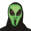 Gezichtsmasker Alien metallic
