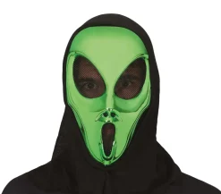 Gezichtsmasker Alien metallic