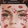 Gezicht stickers Love