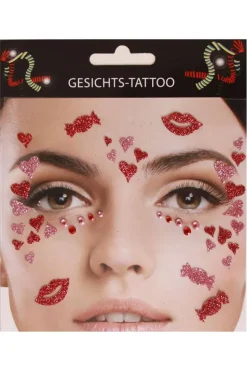 Gezicht stickers Love