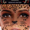 Gezicht stickers Luipaard