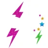 Gezichtstickers Rocking 80s glitters