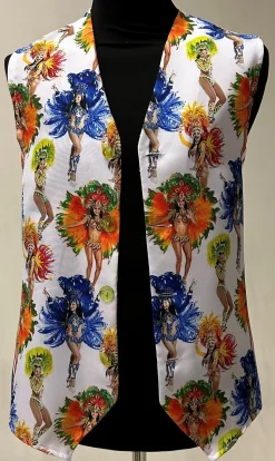 Gilet Tropicana wit