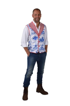 Gilet voor Heren Delfsblauw