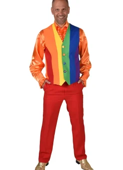 Gilet voor Heren Regenboog Kleuren