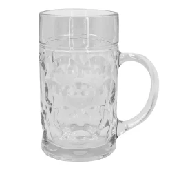 Glazen bierpul XXL - 1L