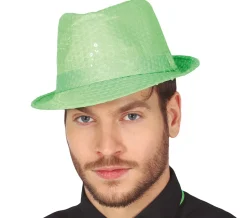 Gleufhoedje neon pailletten