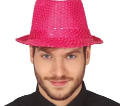 Gleufhoedje neon pailletten