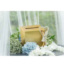 Gouden Cadeaubox voor Bruiloft & Feest 23x23x23cm