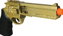 Gouden Cowboy revolver 27cm