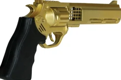 Gouden Cowboy revolver 27cm