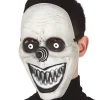Grijze clown masker