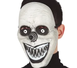 Grijze clown masker