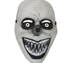 Grijze clown masker