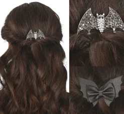 Haarclips Vleermuis 2st