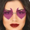 Halloween Bril Purple Devil