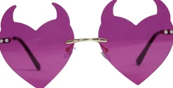 Halloween Bril Purple Devil