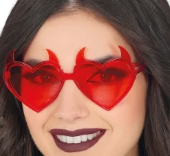 Halloween Bril Red Devil