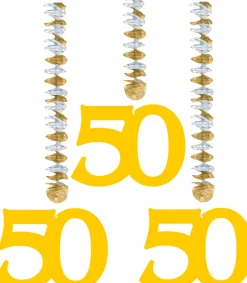 Hangdecoratie 50 jaar getrouwd 3st