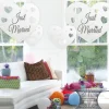 Hangdecoratie Just Married hearts 5st
