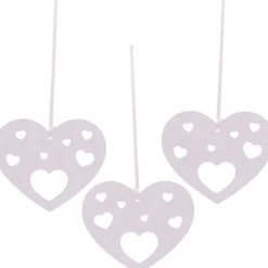 Hangdecoratie Just Married hearts 5st