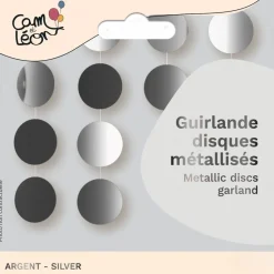 Hangdecoratie metallic discs 5m