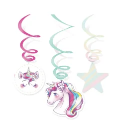 Hangdecoratie Spiraal Unicorn Dreams 6st