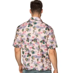 Hawaiiblouse Flamingo roze