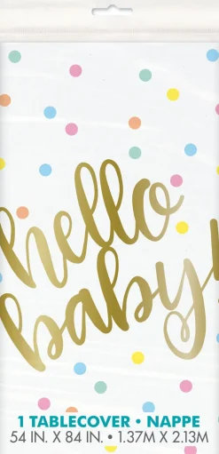 Hello Baby tafelkleed plastic