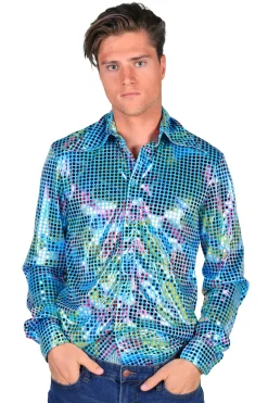 Herenblouse Disco glamour