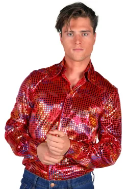 Herenblouse Disco glamour