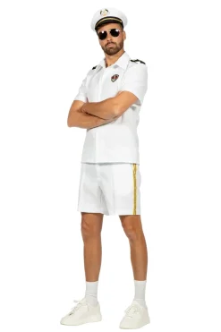 Herenkostuum Kapitein Cruise kort