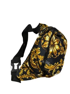 Heuptasje Gold flower print