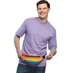 Heuptasje Sequins regenboog