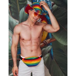 Heuptasje Sequins regenboog