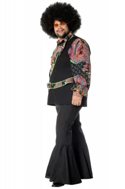 Hippieblouse zwart voor heren
