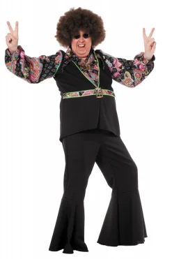 Hippieblouse zwart voor heren