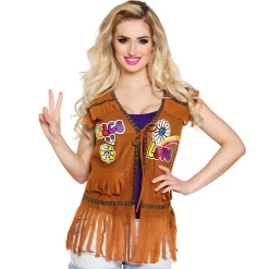 Hippie Gilet Flower Power