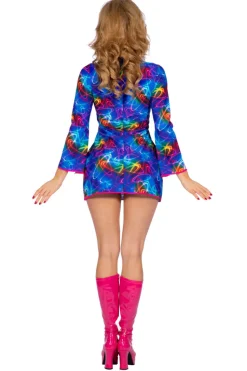 Hippie Jurkje Lange Mouwen - blauw