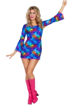 Hippie Jurkje Lange Mouwen - blauw
