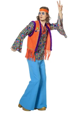 Hippiekostuum met franjes voor Heren