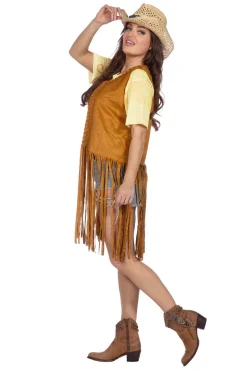Hippie vest met lange franjes