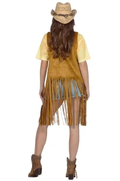 Hippie vest met lange franjes