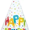 Hoedjes Happy Balloon Birthday 8st