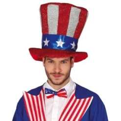 Hoge hoed Amerikaanse vlag
