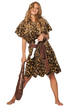Holbewoonster deluxe kostuum Dames